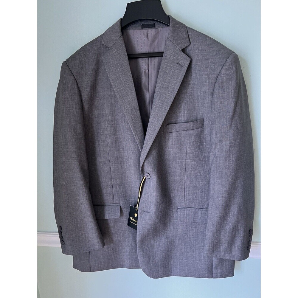 Falcone Gray Button Long Sleeve Suit Jacket‎ 46R Blazer Sports Jacket Coat